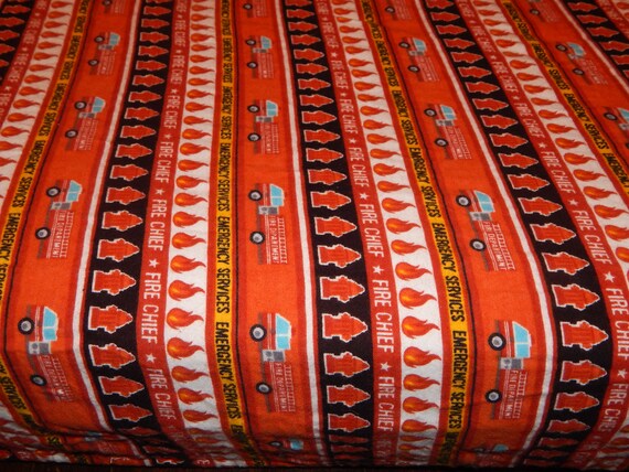 Flannel Fire Truck Crib Sheet Toddler Fitted Sheet Fire Etsy