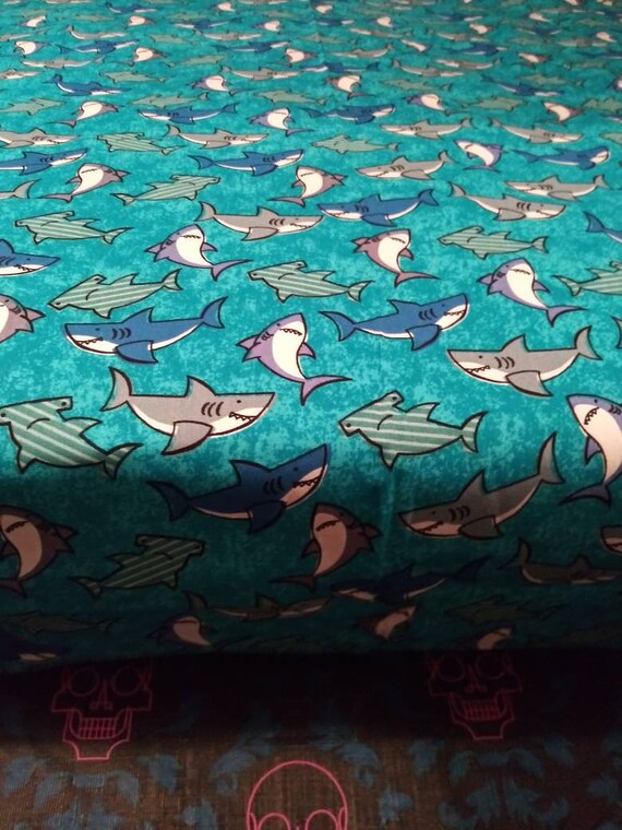Little Shark Crib Sheet Baby Shark Toddler Sheet Little Etsy