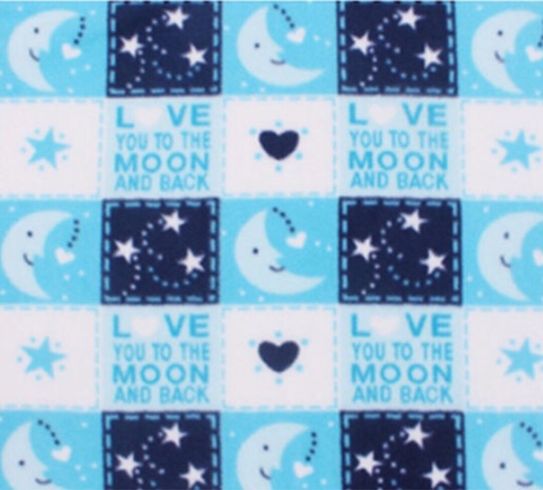 Moon and Stars.love You to the Moon and Back Crib Sheet.toddler Fitted