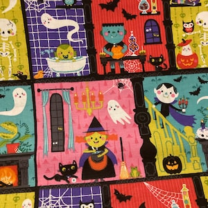Fun Halloween House crib sheet or pillowcase ,Toddler Bedding