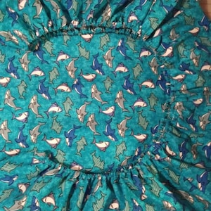 shark, baby shark,crib sheet boys or girl, teal crib sheet, toddler bed sheet