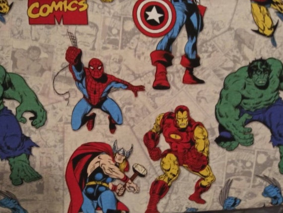 Hulk Spiderman Iron Man Crib Sheet Heroes Toddler Bed Fitted Etsy