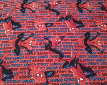 spiderman fitted crib sheet