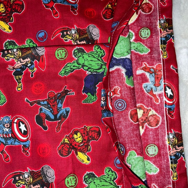 Super hero team Toddler pillowcase,  travel pillowcase ,nursery bedding ,toddler cot or sheet