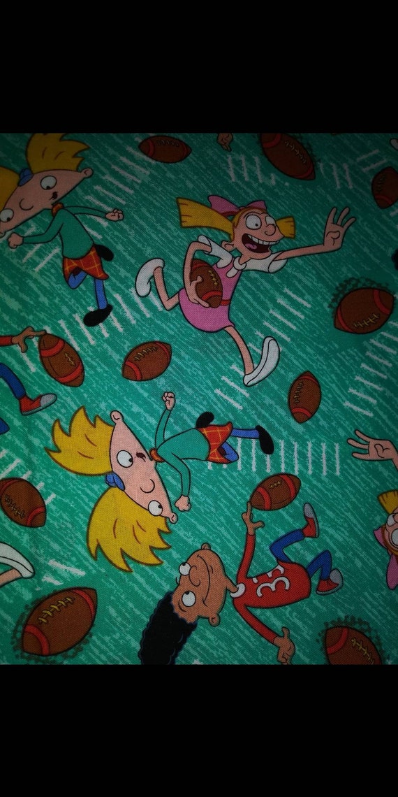 Hey Arnold crib sheet.Toddler fitted sheet with pillowcase.