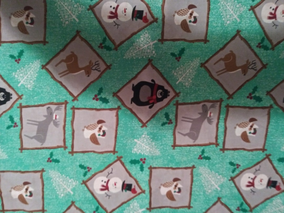 Forest Friends Christmas Crib Sheet Toddler Sheet Etsy