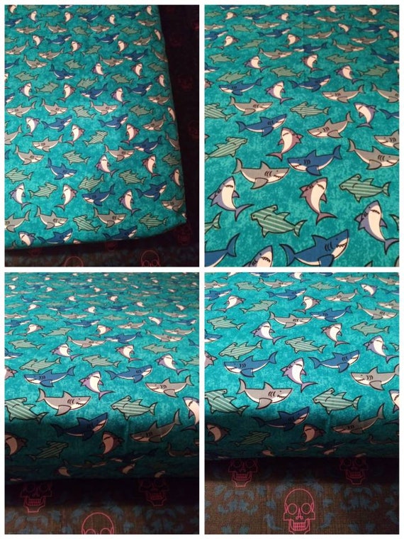 Little Shark Crib Sheet Baby Shark Toddler Sheet Little Etsy