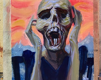 The Scream Study-Original Painting based on Edvard Munch's "the Scream"