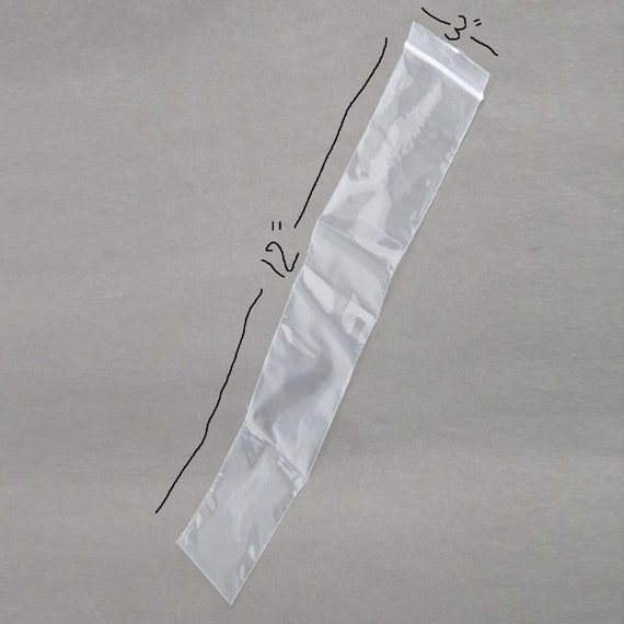 Sachets Zip Lock Transparents 2 MIL - Lot De 2x12 - Pour Cigares, Bougies, Encens