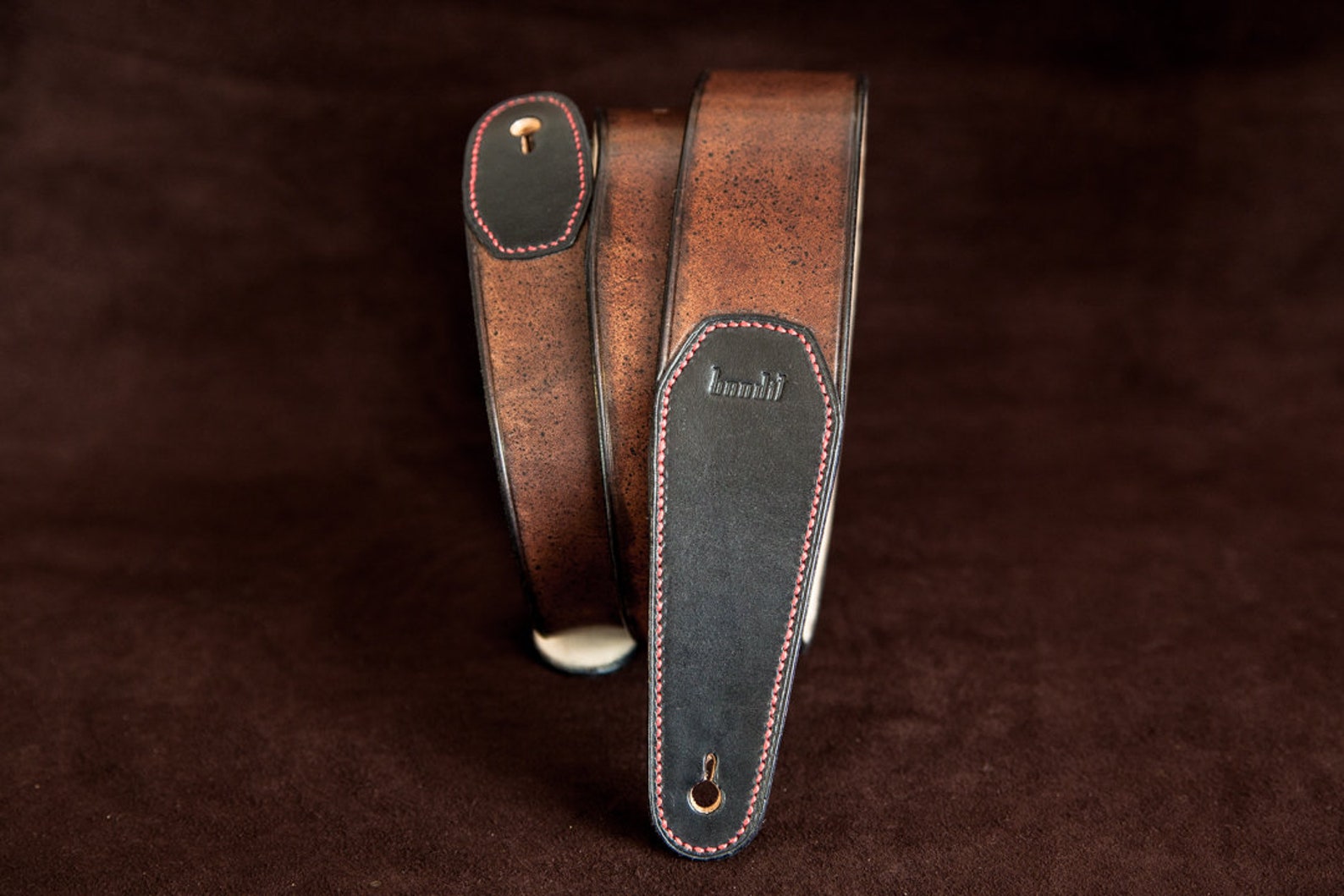 Leather Guitar Strap Rock Custom Leather Strap 