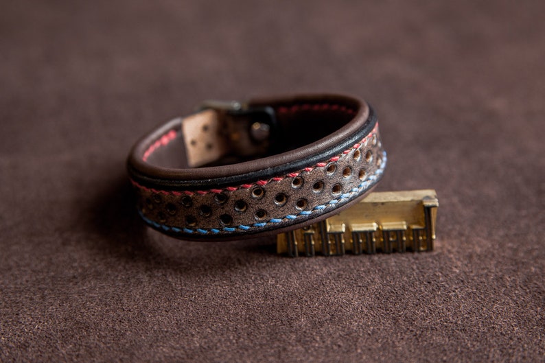 Leather Bracelet for Men Brown Harley Davidson Tribute Etsy