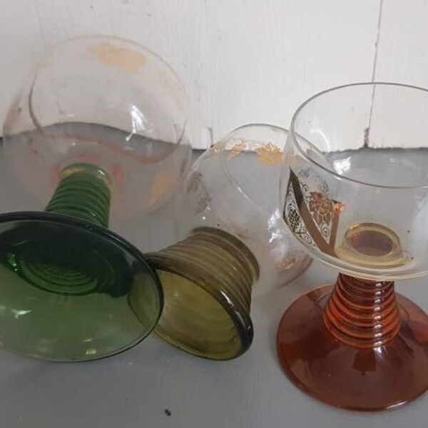 3 Weinroamergläser Vintage Barware