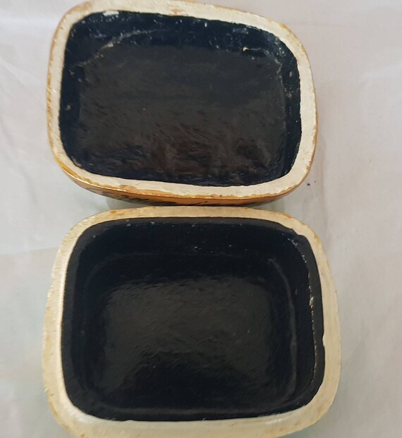 Persian Paper Mache Laqoured Box Hand Painted - Gem