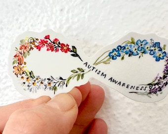 Autism Awareness Sticker/Decal (3.5inx3.5in) Outdoor Safe, Weather Resistant, Vinyl Sticker