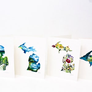 Collection de cartes de voeux Michigander | Paquet de 4