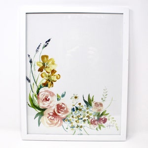 You Add The Words Custom Art Print, 11x14 in, Custom Print, Floral Print, Home Decor