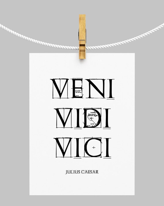 VENI VIDI VICI ROMAN EMPIRE | Photographic Print