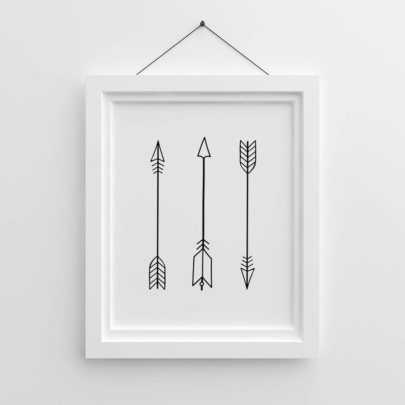 Baby Boy Nursery Art Nursery Arrows Nursery Printable Etsy