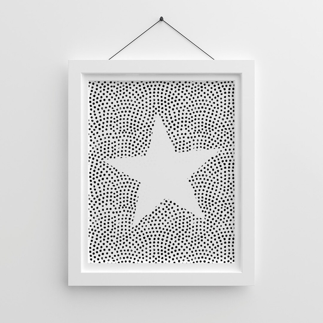 Nursery Stars Nursery Illustration Kids Prints Star Print Etsy