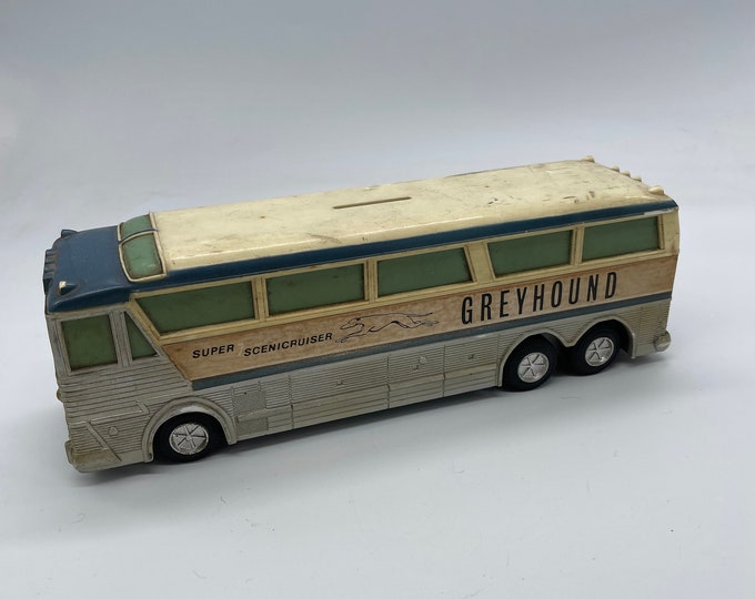 Greyhound Bus Toy Bank Americruiser Bus Rolling Wheels Etsy