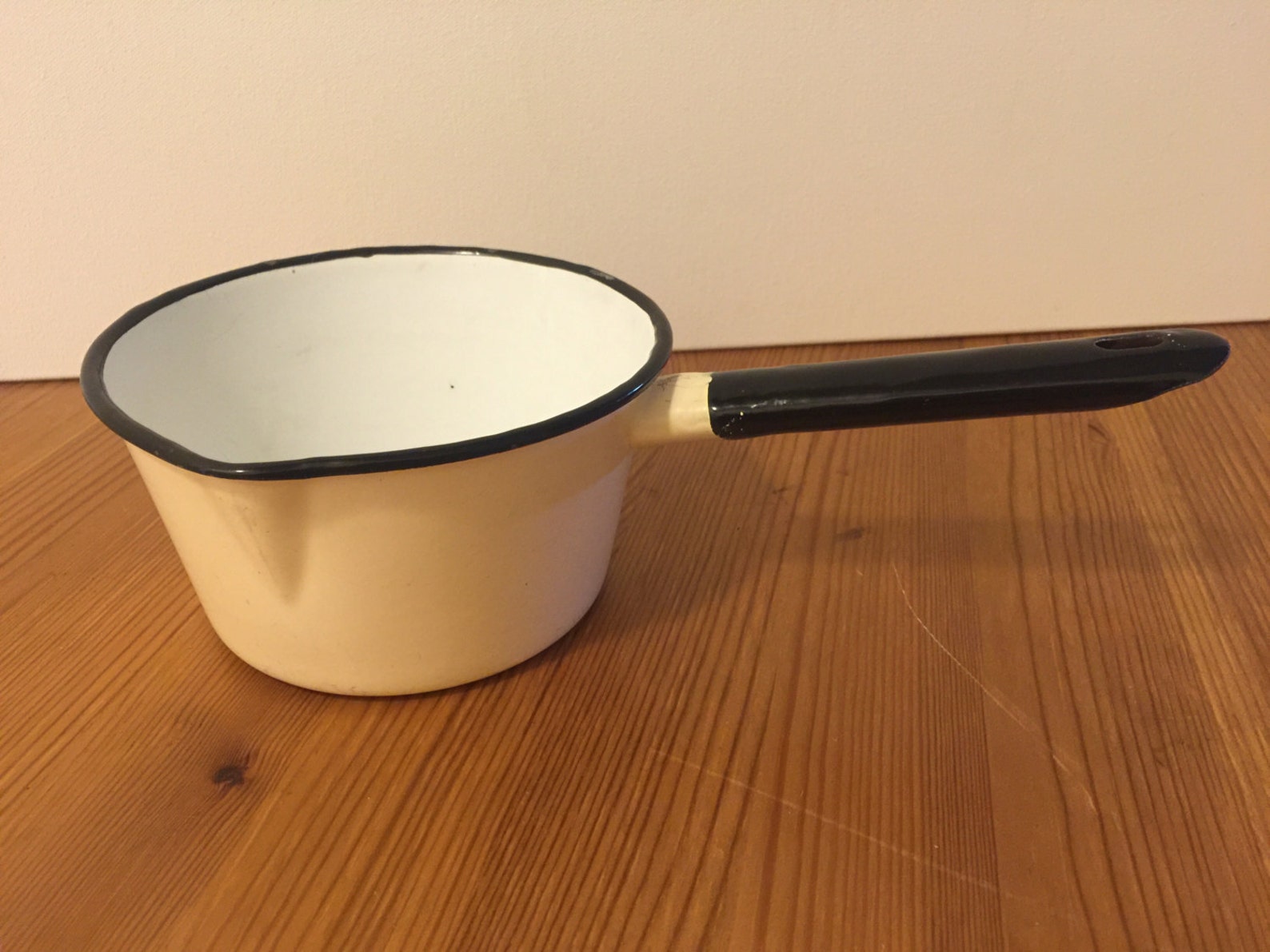 Poland Enamelware Saucepan Marked Made in Poland 14 Etsy