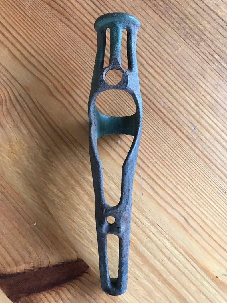 Vintage Cast Iron Buggy Whip Holder Etsy