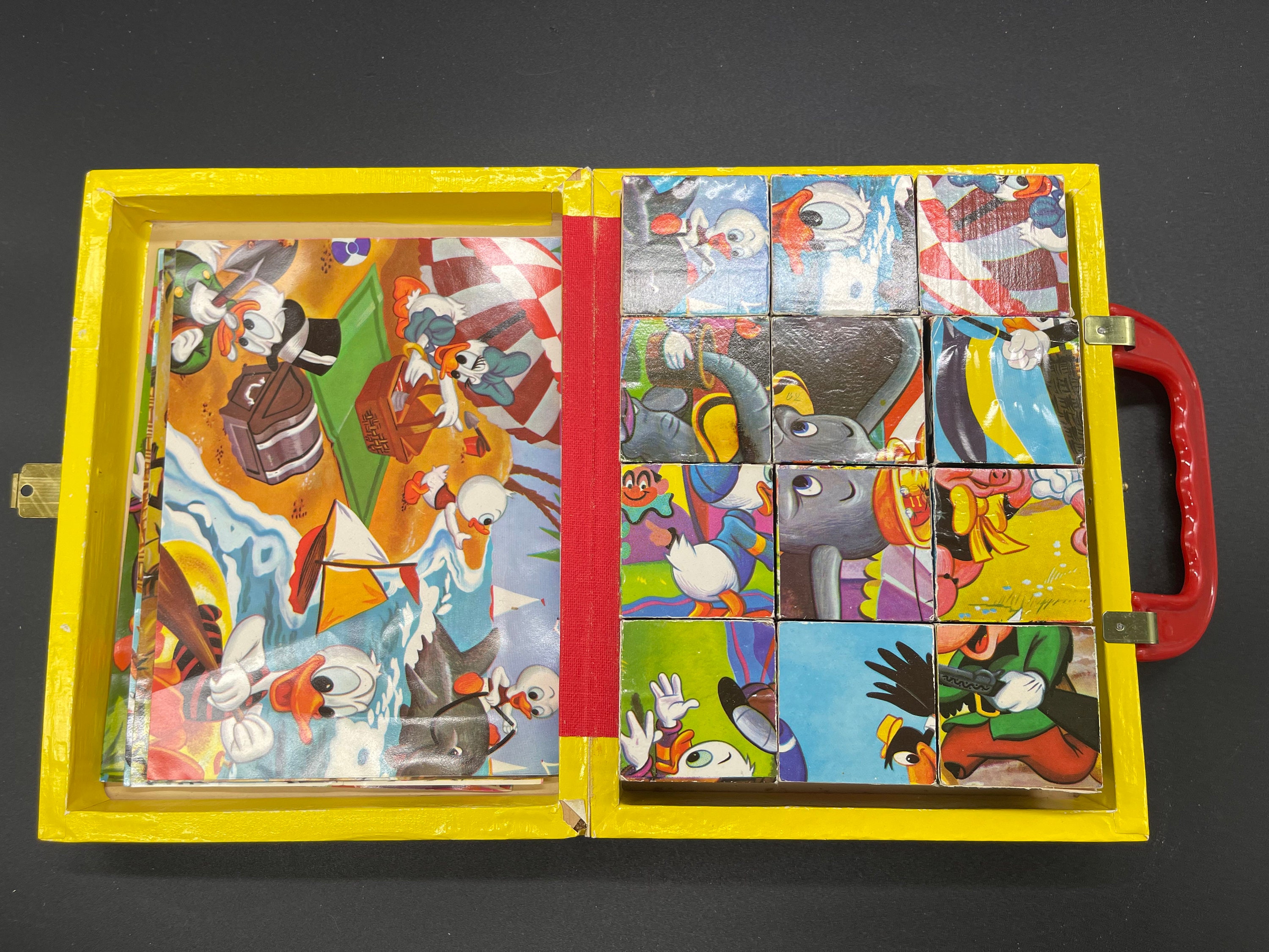 Vintage Walt Disney Mickey Mouse Picture Cubes - 1950s - Etsy