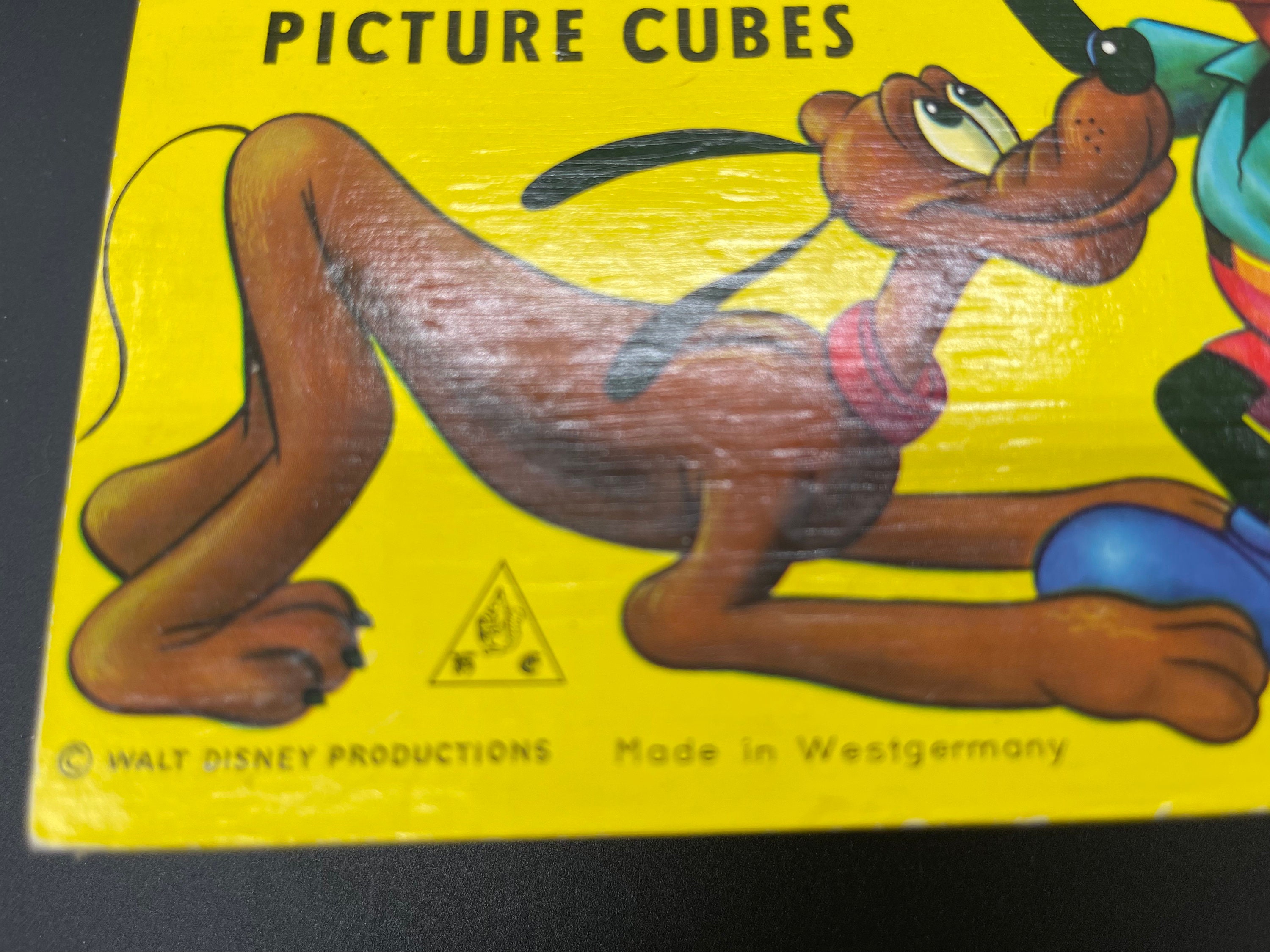 Vintage Walt Disney Mickey Mouse Picture Cubes - 1950s - Etsy