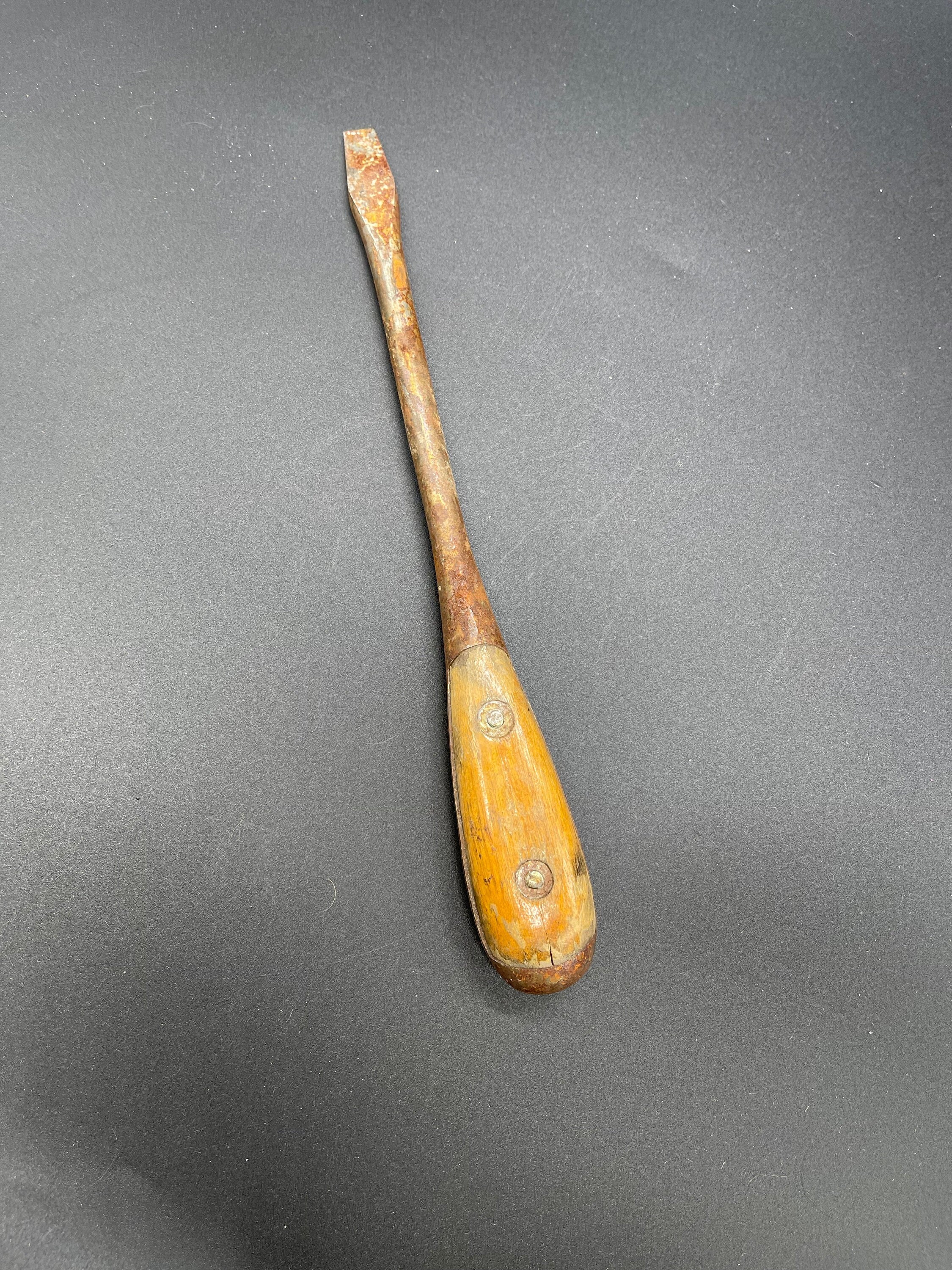 Vintage Wooden Handle 10” Screwdriver