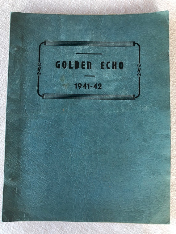 Bergholz Ohio Golden Echo High School Yearbook 194142 Etsy
