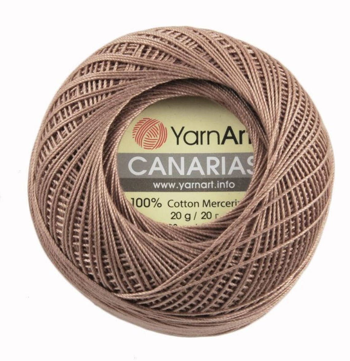 CANARIAS Yarnart 100 Mercerized Cotton Crochet Yarn Etsy