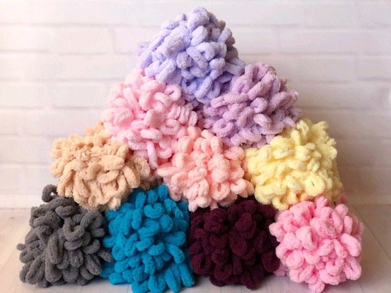 Alize puffy yarn, Puffy Color Alize, Baby yarn, Blanket yarn, No hook yarn, No neddle yarn, Puffy Yarn, Bulky yarn
