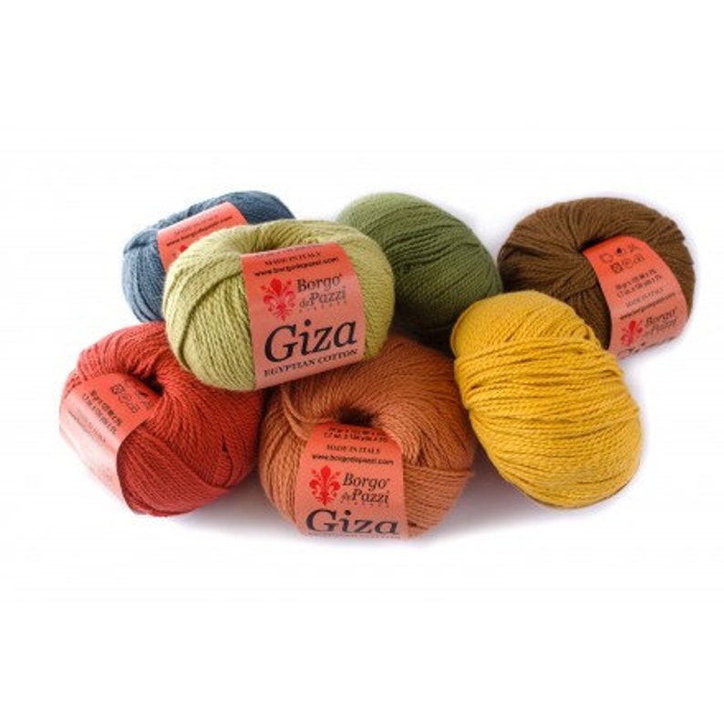 Egyptian cotton yarn de Pazzi Giza Italian cotton yarn Etsy