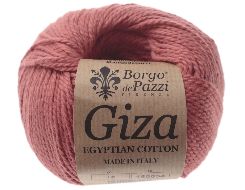 Egyptian cotton yarn Borgo de Pazzi Giza hypoallergenic yarn Italian cotton yarn summer yarn high quality cotton made in Italy