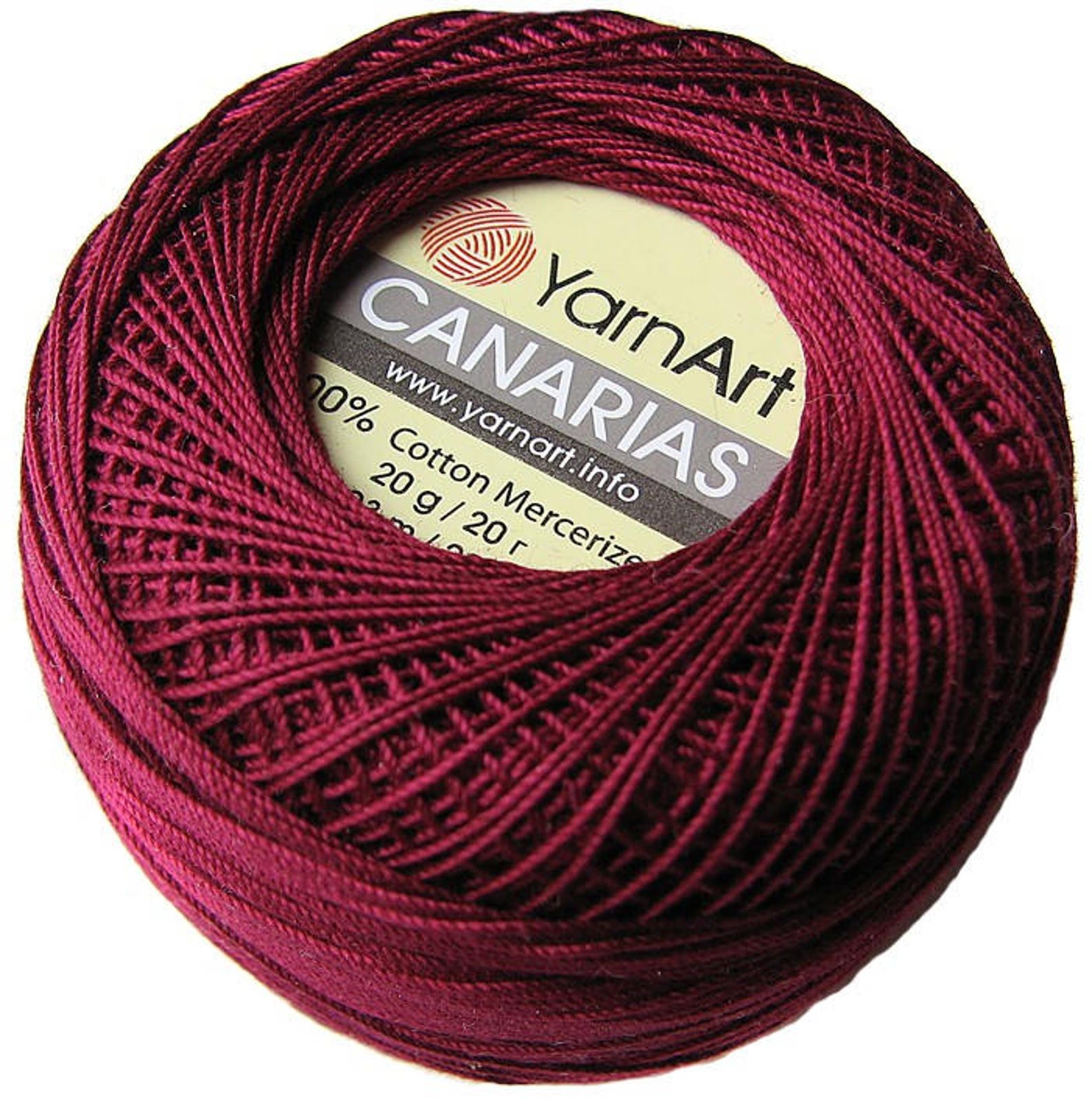 CANARIAS Yarnart 100 Mercerized Cotton Crochet Yarn Etsy Canada