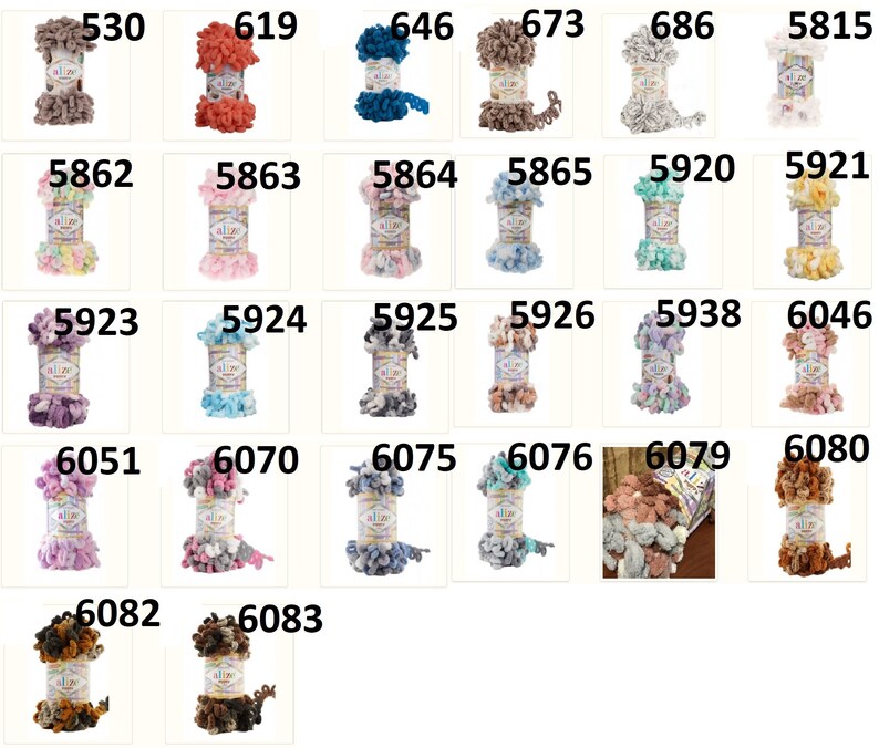 Pu&ograve; includere: Una variet&agrave; di rocchetti di filo colorati, con diverse trame e colori. I rocchetti sono etichettati con numeri, tra cui 530, 619, 646, 673, 686, 5815, 5862, 5863, 5864, 5865, 5920, 5921, 5923, 5924, 5925, 5926, 5938, 6046, 6051, 6070, 6075, 6076, 6079, 6080, 6082 e 6083.