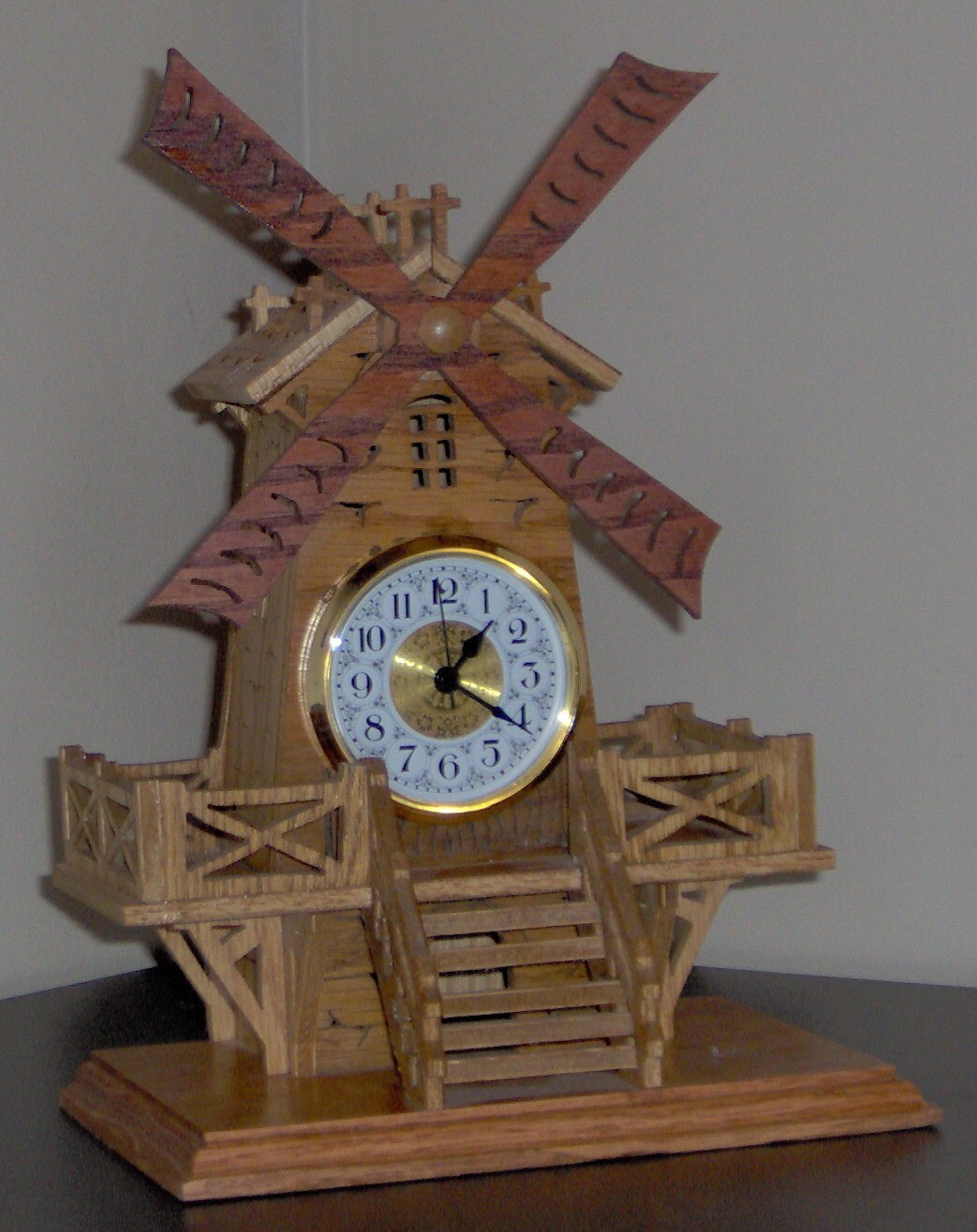 Handmade Windmill Mantle Clock Etsy