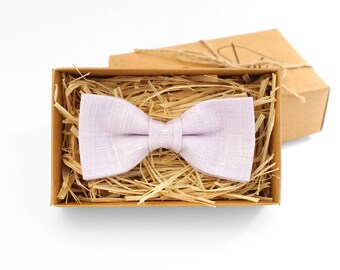 Blush pink Bow Tie Blush pink tie for wedding Light pink bow