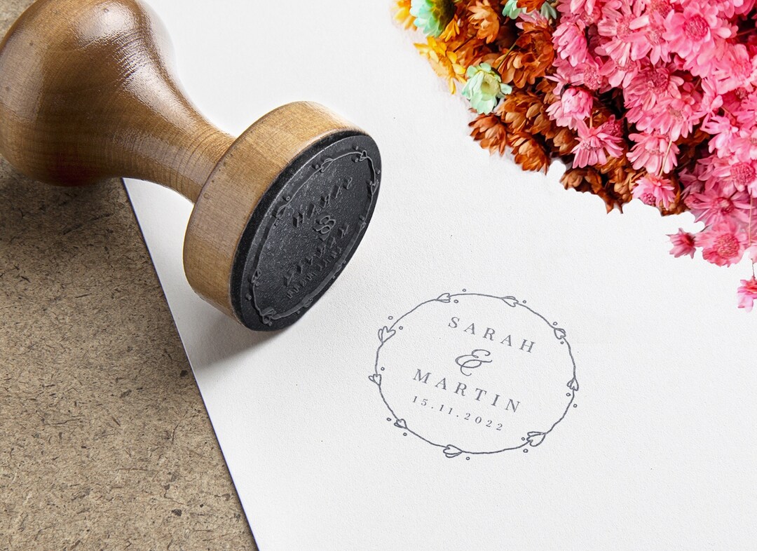 Wedding Stamp, Wedding Custom Rubber Stamp, Personalised Wedding