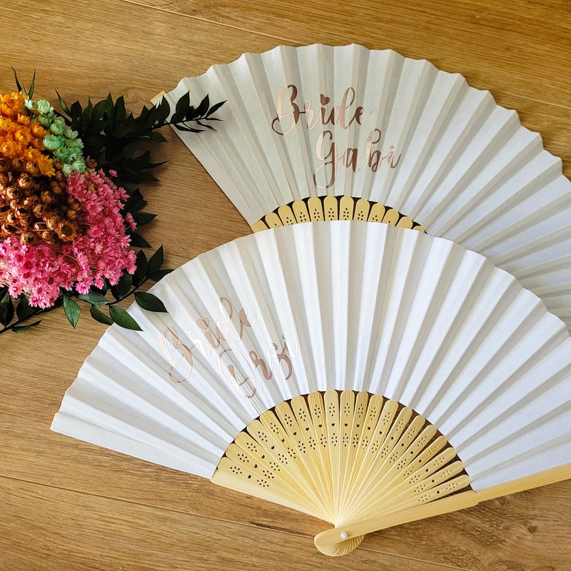 Wedding Favor Fans Etsy