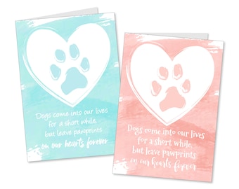 Pet Sympathy Cards