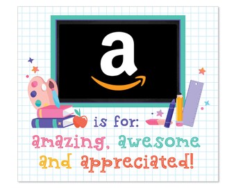 Teacher Appreciation Amazon Gift Card Holder