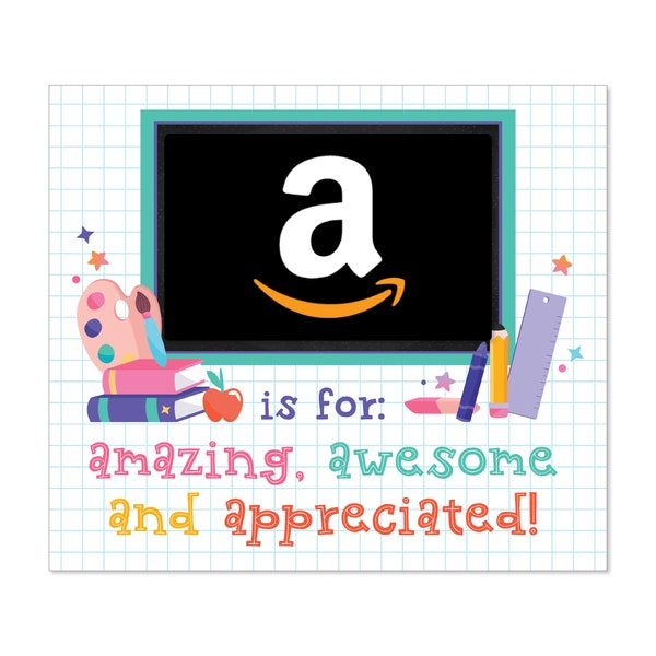 Teacher Appreciation Amazon Gift Card Holder