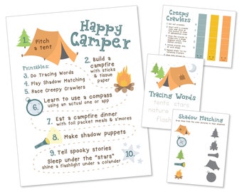 Camping Day Printable Activity Pack