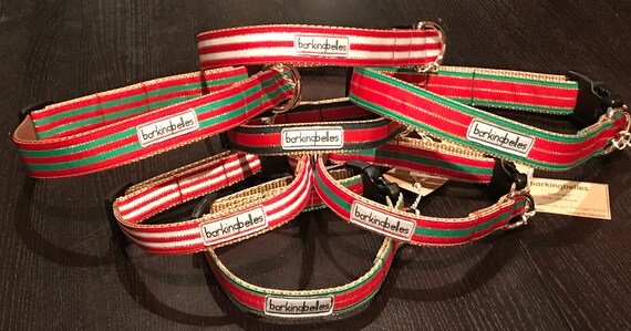 christmas dog collars and leashes