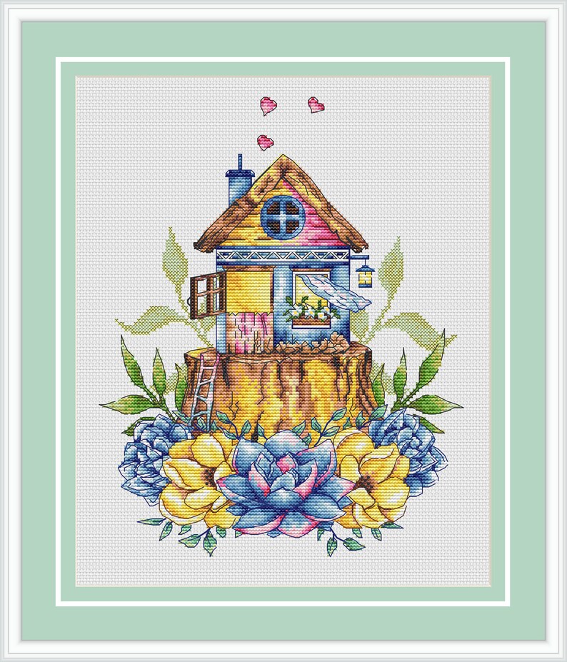 Cross Stitch Pattern Home sweet home Counted cross stitch Etsy