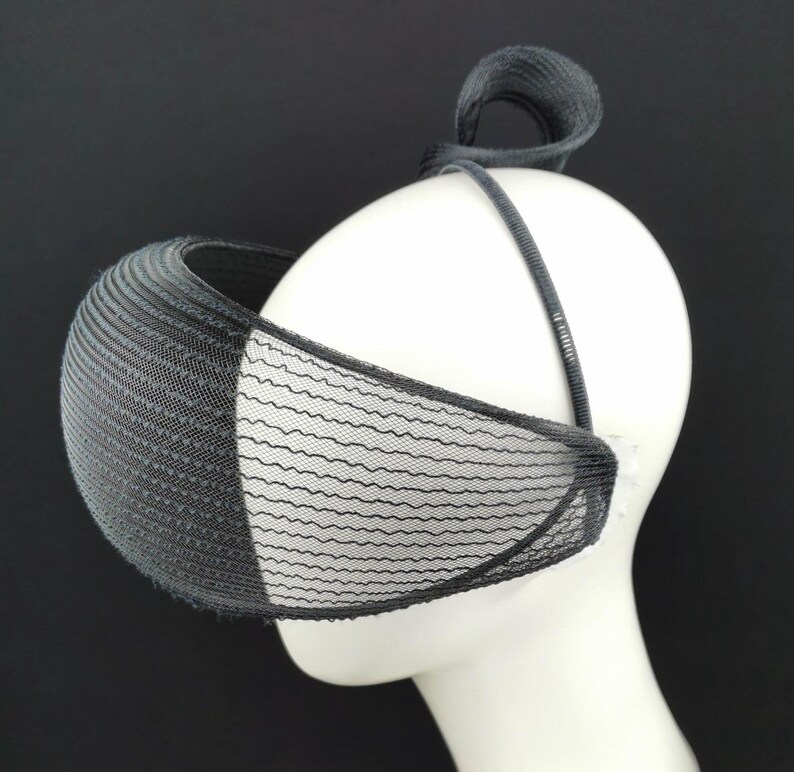 Futuristic Headpiece in Black, Alien Headpiece, Space Age, Drag ...