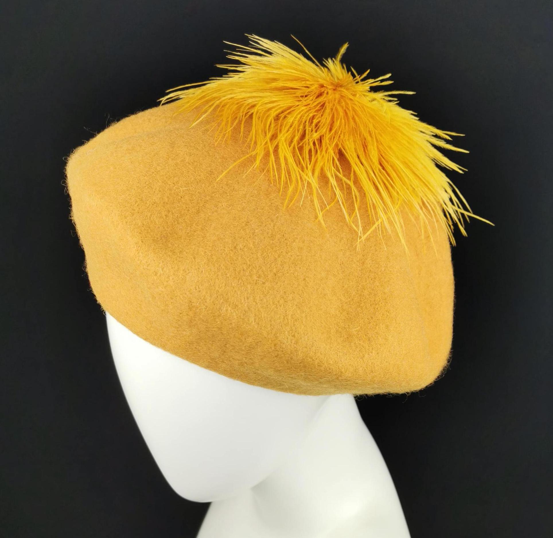 Yellow Pom Pom beret Sonata Boys Easter Chick Pom Pom Hat | Newborn–5 Years main image 4