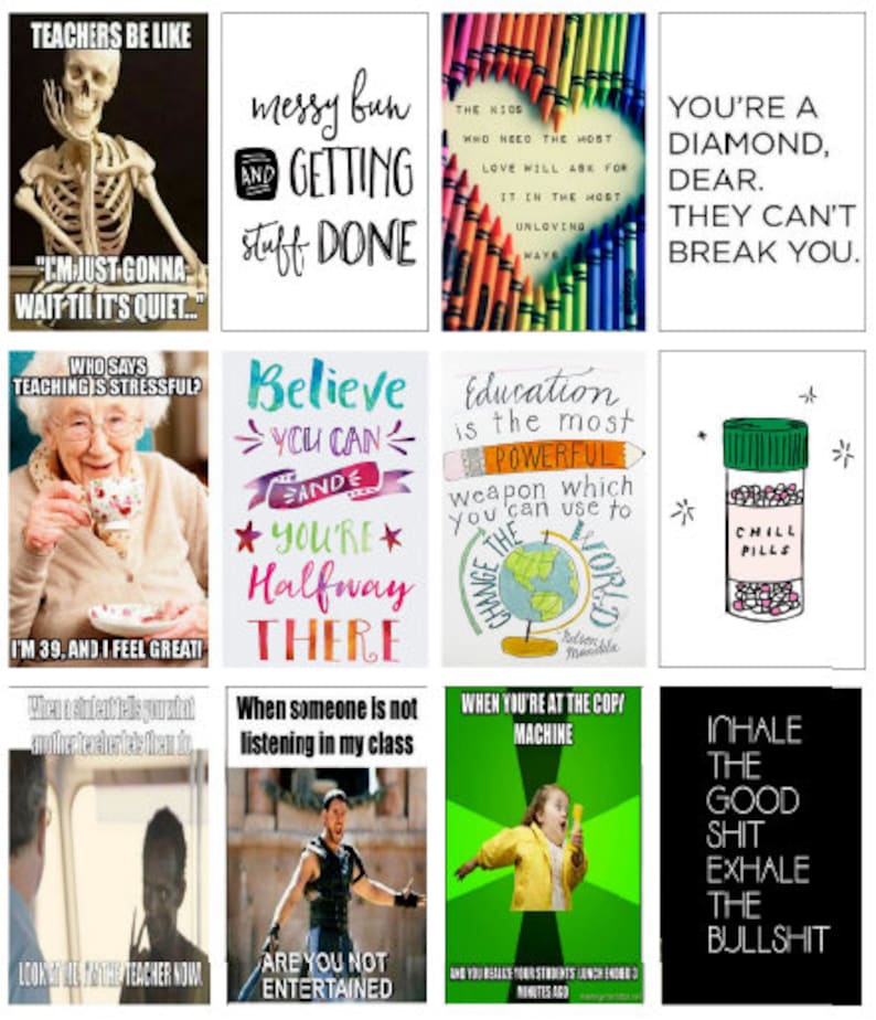 Happy Planner Teacher Stickers Printable