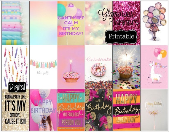 big mambi happy planner happy birthday quote stickers etsy